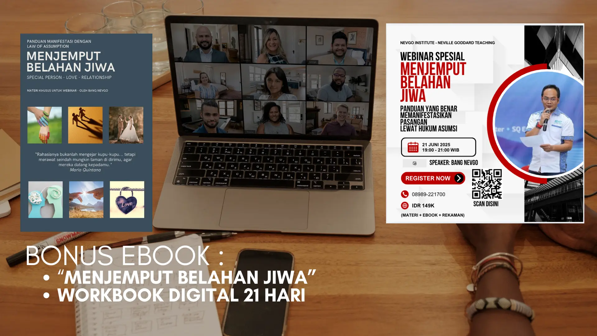 REKAMAN WEBINAR SPESIAL: MENJEMPUT BELAHAN JIWA LEWAT LAW OF ASSUMPTION